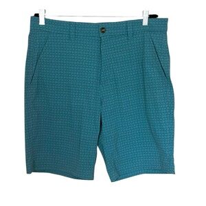 Eddie Bauer•Travex Tech Teal Patterned Men's Shorts
